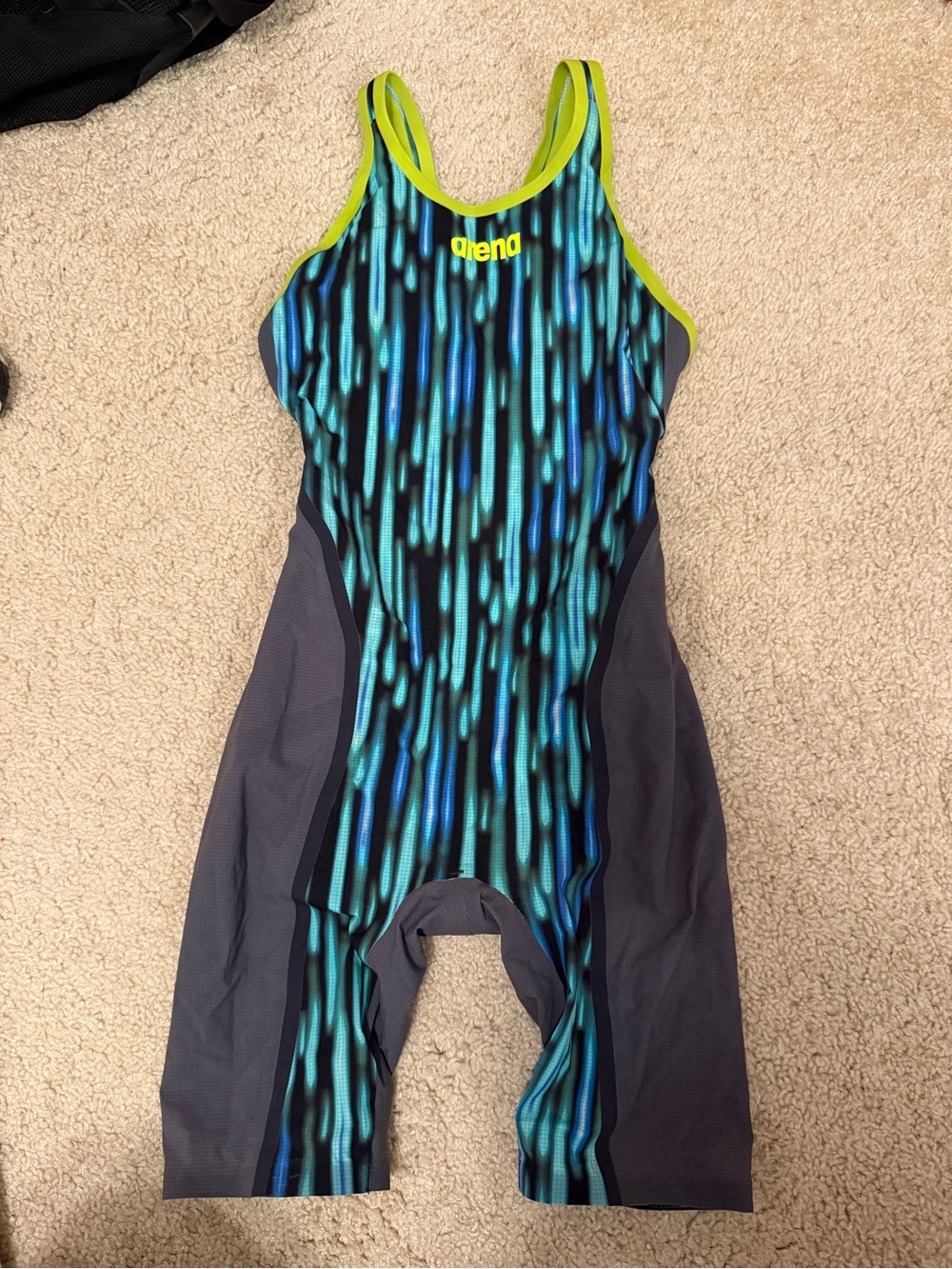 Arena Women’s Teal & Lime Performance One-Piece Swimsuit